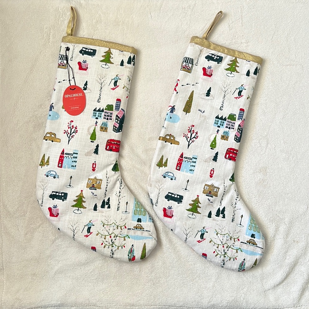Opalhouse Christmas In The City Stockings